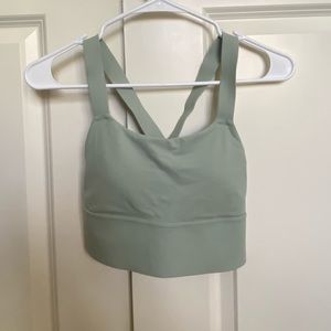 Athleta light green sports bra